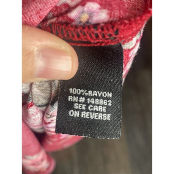 Torrid Women's Boho Tie-Front Keyhole Skater Dress Size 2 Ruffle Peasant Floral - Picture 12 of 13